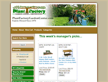 Tablet Screenshot of plantfactorygardencenter.com